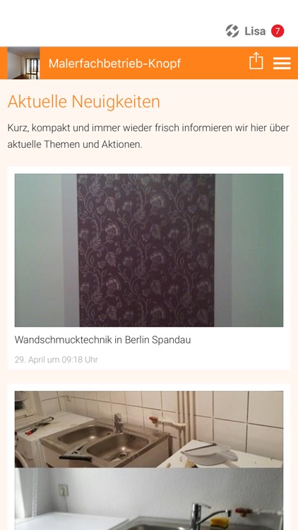 Malerfachbetrieb-Knopf