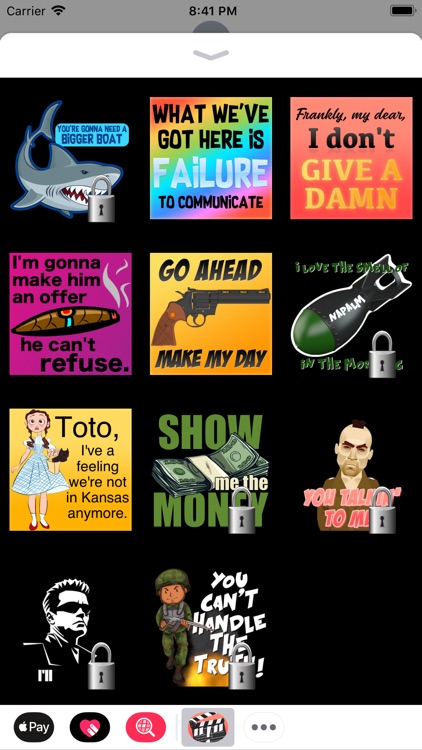 Classic Movie Quotes Stickers