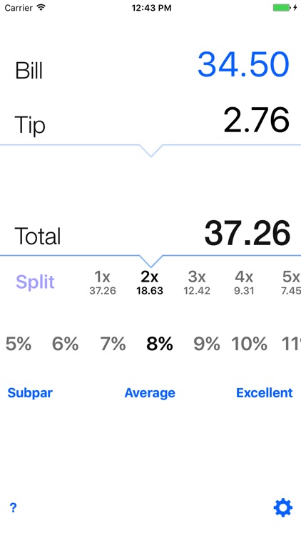 Tip calculator 'Tipping made easy'