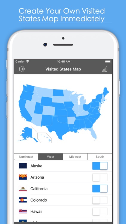 Visited States Map Pro