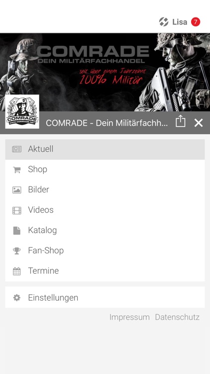 COMRADE-Dein Militärfachhandel