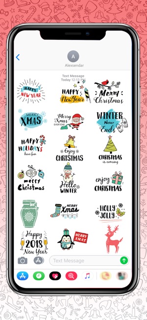 Hand Drawn Santa Emojis(圖1)-速報App