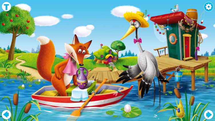 Fairy tales: Fox and Stork