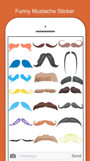 Mustache Stickers Pack For Men(圖2)-速報App