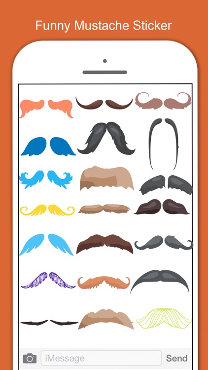 Mustache Stickers Pack For Men