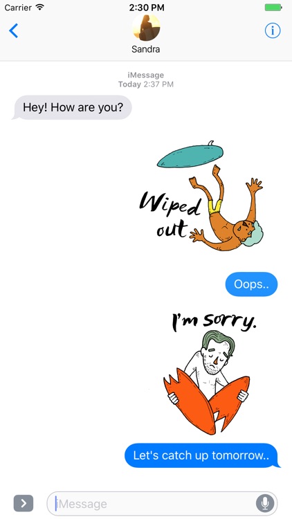 Just Surfing Stickers