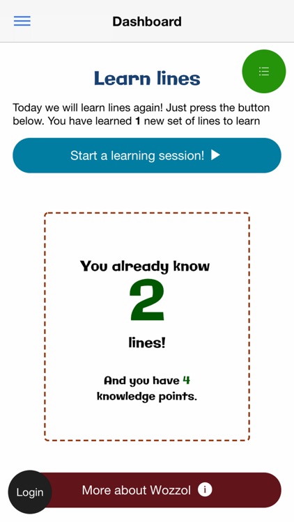 Learn your lines with Wozzol