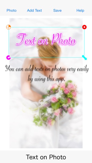 Adding Texts on Photo