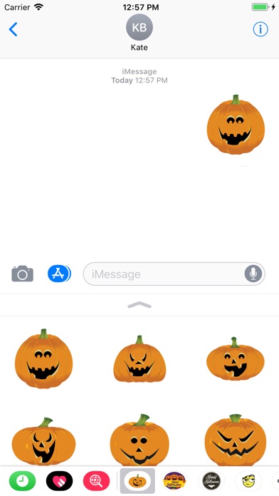 Halloween Pumpkin emoji smiley screenshot 4