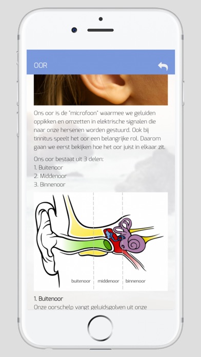 Tinnitus Zakgids screenshot 2