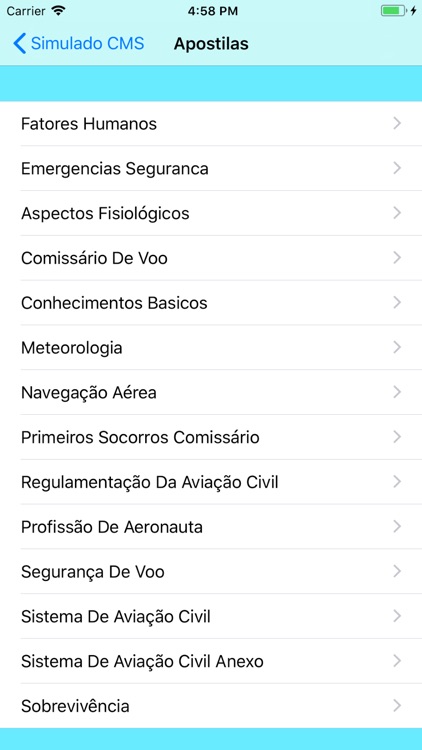 Simulado CMS Comissários ANAC