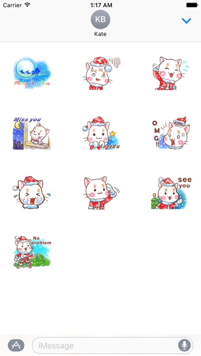 Cat Love Christmas Sticker screenshot 3