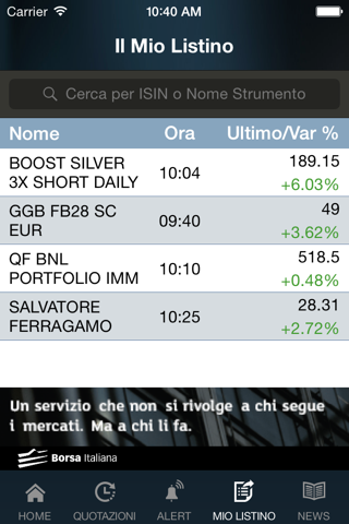 Borsa Italiana screenshot 4