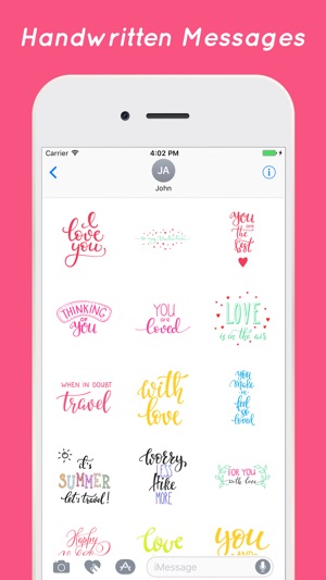 Handwritten Stickers for iMessage(圖2)-速報App