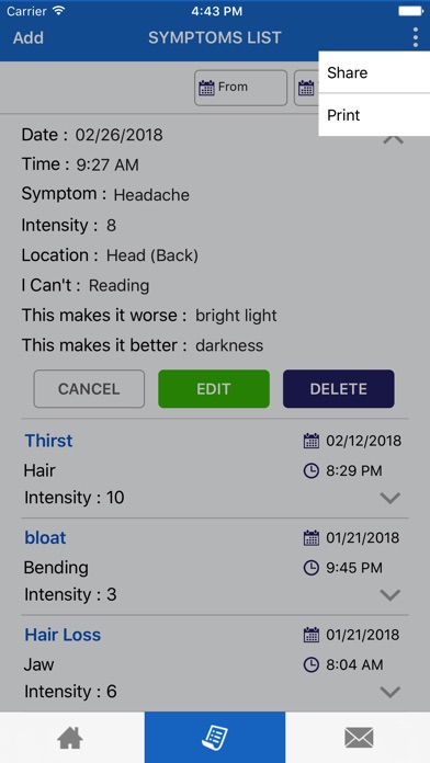 My Symptom Tracker (Health) screenshot 3