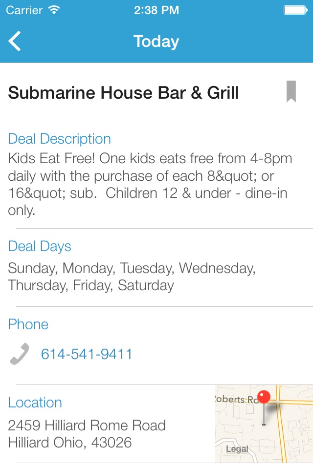 KidsEatFree: Restaurant Finder screenshot 4