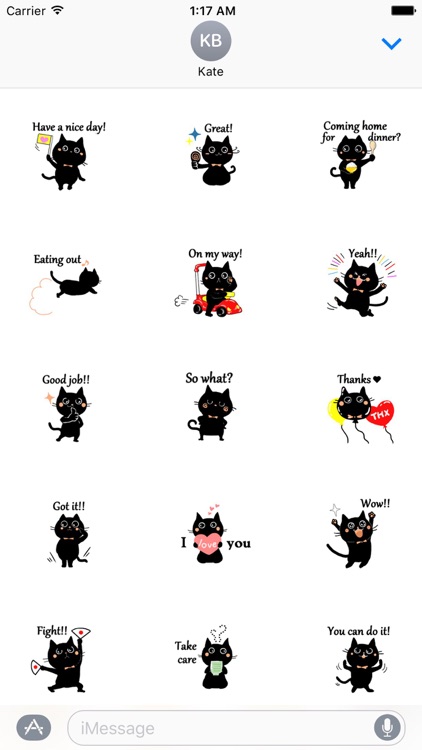 Baby Black Cat Sticker