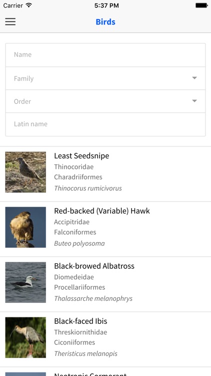 Birds of Patagonia