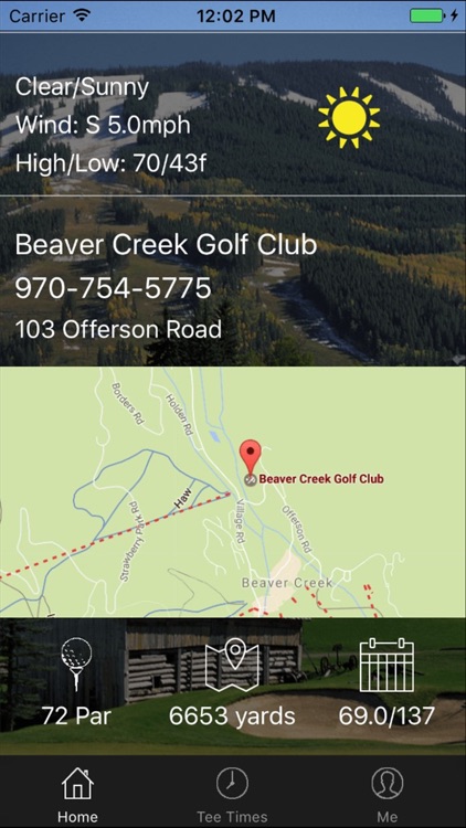 Beaver Creek Golf Tee Times