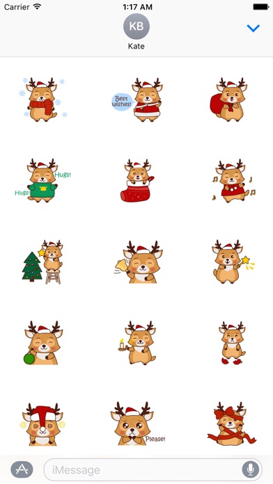 Christmas Reindeer Sticker screenshot 2