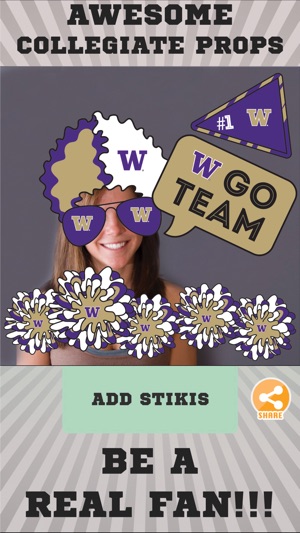 Washington Huskies Selfie Stickers(圖2)-速報App