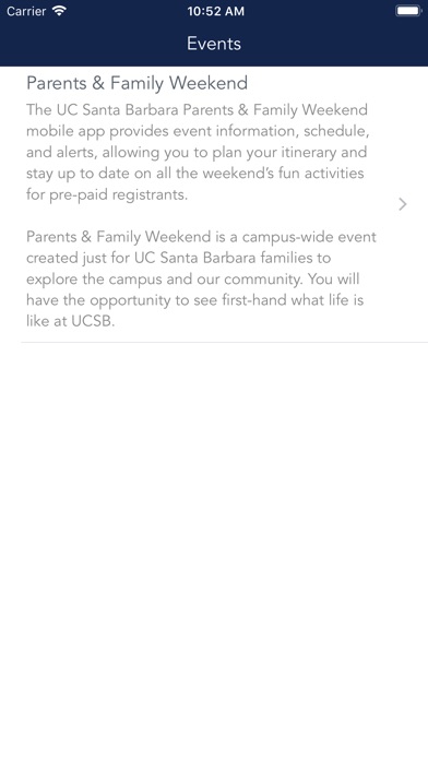 UCSB Parents & Family Weekend screenshot 2
