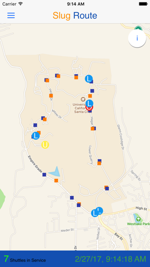 UCSC Tracker - BUS & GYM