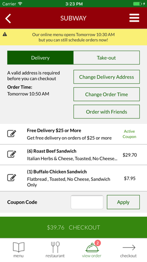 Subway Flatiron Delivery(圖5)-速報App