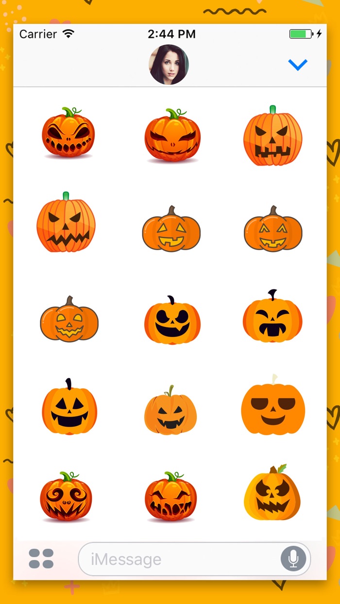 Halloween Pumpkin  Stickers
