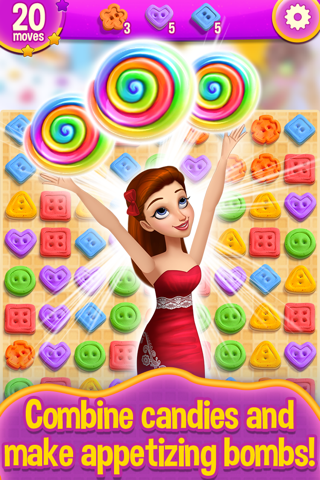 Candy Dress Match 3 Puzzle screenshot 2