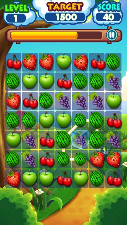 Fruit Line Crush - Math 3 Game