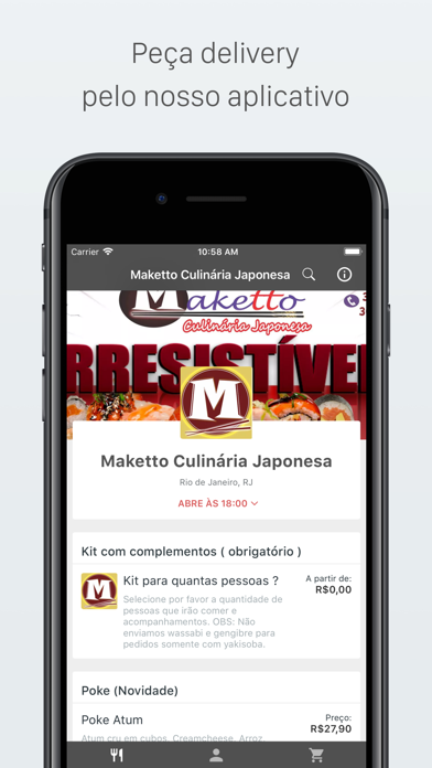 How to cancel & delete Maketto Culinária Japonesa from iphone & ipad 1