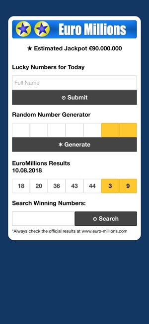 EuroMillions Numerology(圖1)-速報App