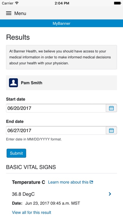 MyBanner Patient Portal screenshot-4