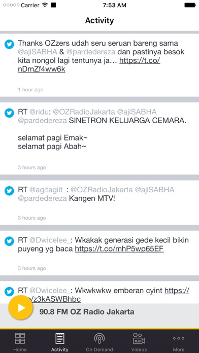 90.8 FM OZ Radio Jakarta screenshot 2