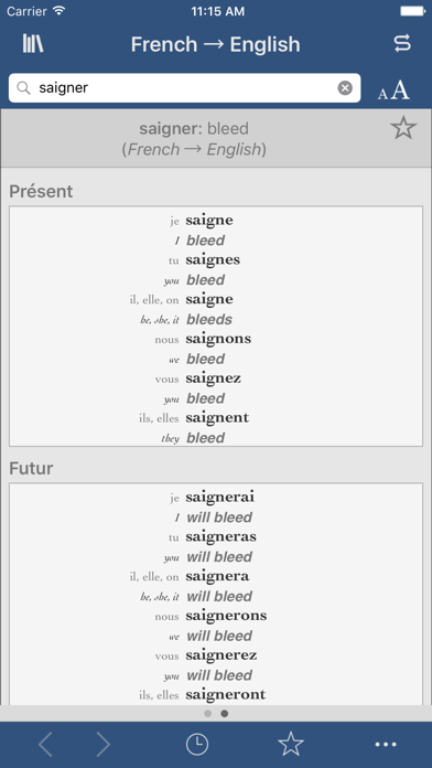 French-English Medical Translation Dictionary Screenshot 2