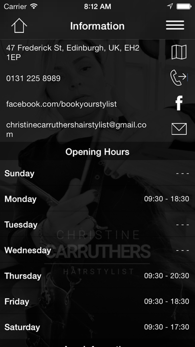 Christine Carruthers Hairstyli screenshot 3