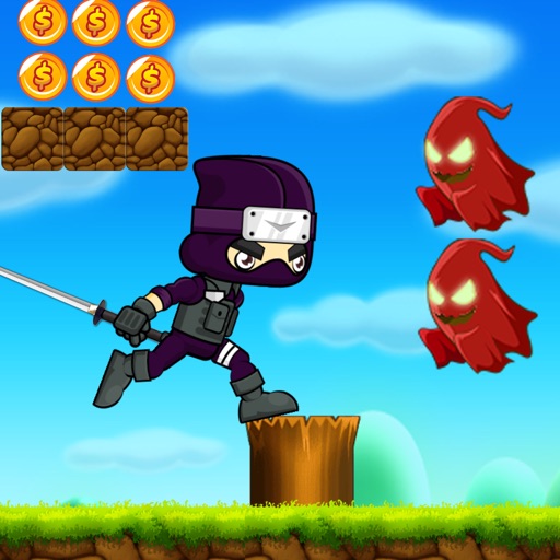 Shadow Ninja 2D Game Character Spri