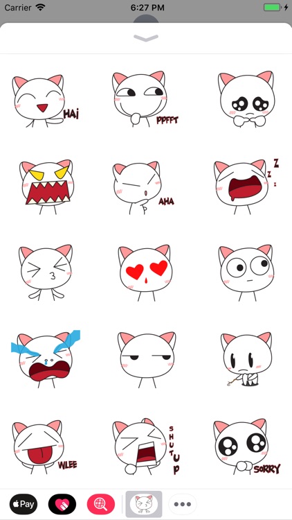 Droll Cat Cute Stickers Pack