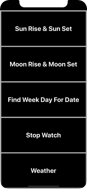 Sun Moon Rise & Set Calc