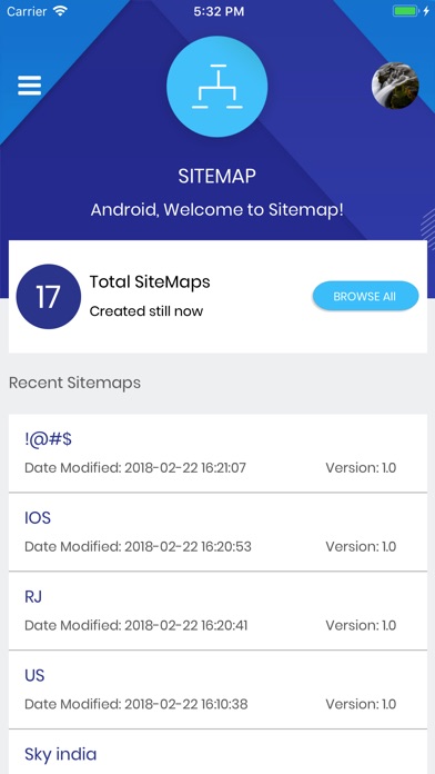 SiteMap screenshot 2
