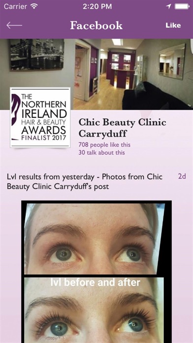 Chic Beauty Clinic Carryduff screenshot 2