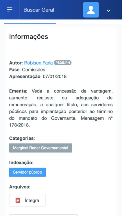 Radar Governamental