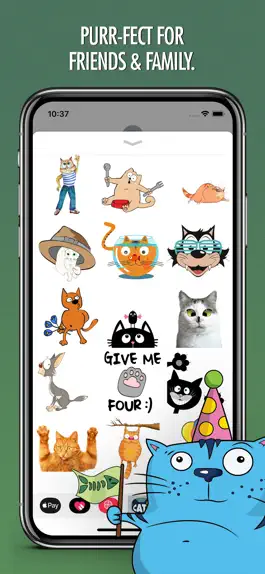 Game screenshot Cats Animated Text Stickers 3 hack