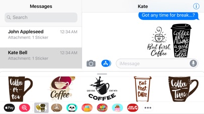 Coffee Break Emoji Sticker App screenshot 3