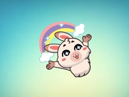 Fluffy Bunny! Stickers