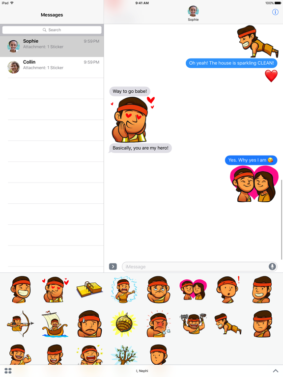 Screenshot #6 pour LDS Stickers: “I, Nephi”