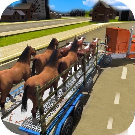 City Animal Transporter Truck Icon