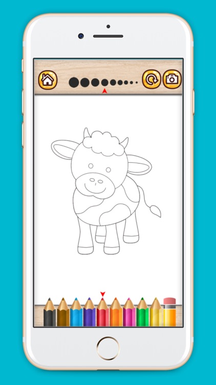 Farm Animals coloring book for kids 2