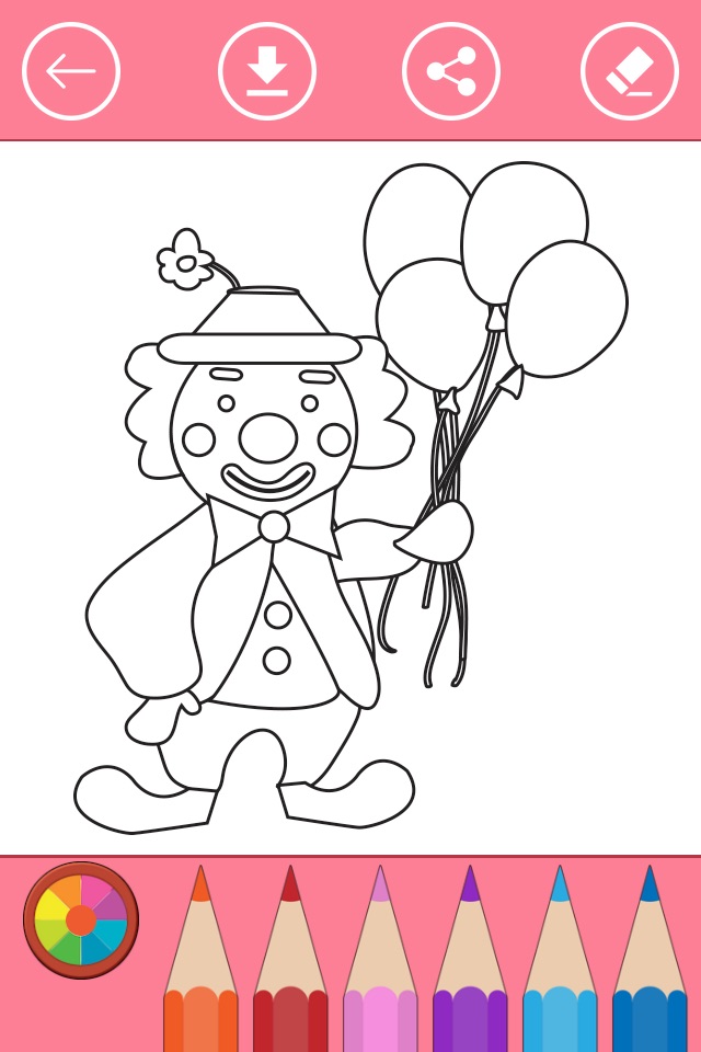 Circus Coloring Book for Children: Learn to color screenshot 2